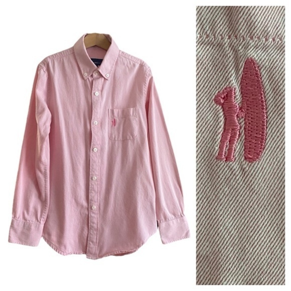 Johnnie-O Pink Long Sleeve Button Down Shirt 10